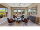 Relaxing living room with comfortable seating and large windows at 31709 N 55Th Way, Cave Creek, AZ 85331