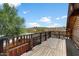 Wooden deck overlooking scenic landscape with mountain views at 1310 Kenrick Dr, Wickenburg, AZ 85390