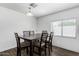 Dining room with dark brown table and six chairs at 1818 W Thomas Rd, Phoenix, AZ 85015