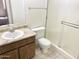 Bathroom with shower/tub combo and wood vanity at 4608 W Maryland Ave # 144, Glendale, AZ 85301
