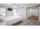 Spacious bedroom with a double bed and access to hallway at 7761 N 19Th Ln, Phoenix, AZ 85021