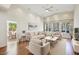 Living room with hardwood floors, comfortable seating and a view at 5302 E Mercer Ln, Scottsdale, AZ 85254