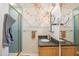 Bathroom with a double vanity and shower at 5302 E Mercer Ln, Scottsdale, AZ 85254