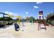 Community spray park with colorful water features at 17025 E La Montana Dr # 107, Fountain Hills, AZ 85268