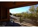 Stunning mountain views from a covered patio at 17025 E La Montana Dr # 107, Fountain Hills, AZ 85268