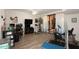 Home gym with various exercise equipment and large windows at 17025 E La Montana Dr # 107, Fountain Hills, AZ 85268