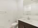 Clean bathroom with single vanity and toilet at 4657 N 177Th Ln, Goodyear, AZ 85395
