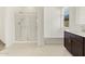 Bathroom with shower, tub, and vanity at 4657 N 177Th Ln, Goodyear, AZ 85395