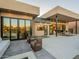 Expansive patio with seating and fire pit at 37200 N Cave Creek Rd # 1005, Scottsdale, AZ 85262