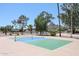 Well-maintained pickleball court with mountain backdrop at 2316 E Betty Elyse Ln, Phoenix, AZ 85022