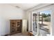 Home office with backyard access and built-in shelving at 9925 E Adobe Rd, Mesa, AZ 85207