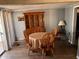 Bright dining room with wood table and chairs at 2701 E Allred Ave # 68, Mesa, AZ 85204