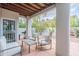 Patio with seating area and grill at 7710 E Gainey Ranch Rd # 133, Scottsdale, AZ 85258
