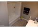 Clean bathroom with shower, toilet, and vanity at 1255 N Arizona Ave # 1099, Chandler, AZ 85225