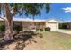 House exterior featuring a large tree and a landscaped yard at 10318 W Desert Forest Cir, Sun City, AZ 85351