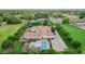 Aerial view of house, expansive yard, and surrounding area at 12651 S 71St St, Tempe, AZ 85287