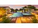 Expansive pool and spa with pergola and outdoor kitchen at 12651 S 71St St, Tempe, AZ 85287