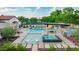 Resort-style backyard oasis with a large pool and spa at 12651 S 71St St, Tempe, AZ 85287