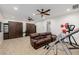 Game room with two pull-down beds and home gym equipment at 12651 S 71St St, Tempe, AZ 85287