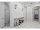 Elegant bathroom with marble shower and tile floors at 12651 S 71St St, Tempe, AZ 85287