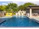 Stunning pool area with a water feature and inflatable slide at 12651 S 71St St, Tempe, AZ 85287