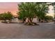 Luxury property showcasing a large paved driveway and mature trees at 12651 S 71St St, Tempe, AZ 85287