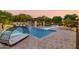 Luxury backyard oasis with a large pool and spa at 12651 S 71St St, Tempe, AZ 85287