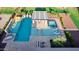 Luxury resort-style pool with spa and pergola; perfect for entertaining at 12651 S 71St St, Tempe, AZ 85287