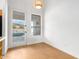 Breakfast nook with pool view and hardwood floors at 902 E Goldenrod St, Phoenix, AZ 85048