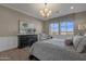 Main bedroom with large windows and stylish furnishings at 1184 E Gleneagle Dr, Chandler, AZ 85249