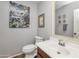 Updated bathroom with modern vanity and elegant decor at 6251 S Moccasin Trl, Gilbert, AZ 85298