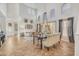 Open concept dining room with high ceilings and natural light at 6251 S Moccasin Trl, Gilbert, AZ 85298