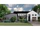 Modern farmhouse exterior with attached garage and landscaping at 8425 S 10Th Ln # 1, Phoenix, AZ 85041