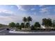 Community entrance with signage and palm trees at 10015 W Verde Ln, Avondale, AZ 85392