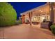 Covered patio with dining area, BBQ grill, and outdoor seating at 10512 E Cortez Dr, Scottsdale, AZ 85259