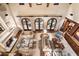 High-angle view of a living room with two sofas and a coffee table at 10719 E Rimrock Dr, Scottsdale, AZ 85255