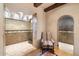 Large walk-in shower with glass enclosure at 10719 E Rimrock Dr, Scottsdale, AZ 85255