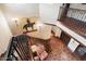 Elegant staircase with wrought iron railings and terracotta tile flooring at 10719 E Rimrock Dr, Scottsdale, AZ 85255