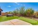Backyard with hot tub, putting green, and artificial turf at 9985 E Legend Ct, Gold Canyon, AZ 85118