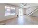 Living room with sliding glass door to patio at 1023 E Escuda Dr, Phoenix, AZ 85024