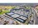Aerial view of community pickleball courts with surrounding parking and landscape at 19661 N Echo Rim Dr, Surprise, AZ 85387