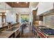 Modern kitchen with expansive views, a farmhouse sink, and high-end appliances at 16229 N 115Th Pl, Scottsdale, AZ 85255