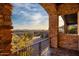 Stone balcony offering stunning mountain views at 16229 N 115Th Pl, Scottsdale, AZ 85255