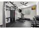 In-home fitness center with a variety of equipment at 32508 N 133Rd Dr, Peoria, AZ 85383