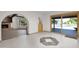 Gathering room with fireplace, pool view, and sliding glass doors at 15234 N 19Th Pl, Phoenix, AZ 85022