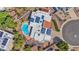Directly above view of home, pool, and solar panels at 15234 N 19Th Pl, Phoenix, AZ 85022