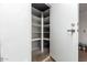 Open storage space with corner shelving at 930 Leisure World --, Mesa, AZ 85206