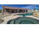 Inviting backyard oasis featuring a sparkling pool and spa at 7855 E Kramer St, Mesa, AZ 85207