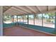 Screened-in patio overlooking the golf course and lake at 4906 E Lake Point Cir, Phoenix, AZ 85044