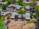 Aerial view of home near lake and golf course community at 4906 E Lake Point Cir, Phoenix, AZ 85044